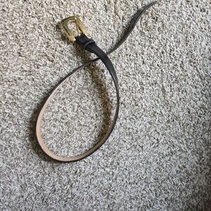 Elegant Black and Gold Women's Belt